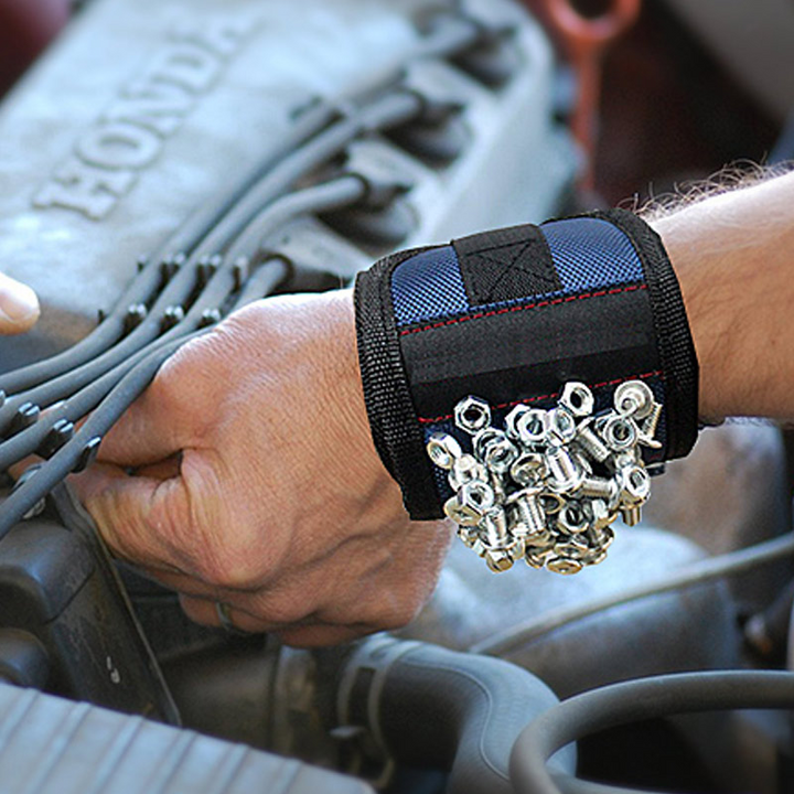 Lisslune | Magnetic Tool Holder Bracelet for Screws and Nails