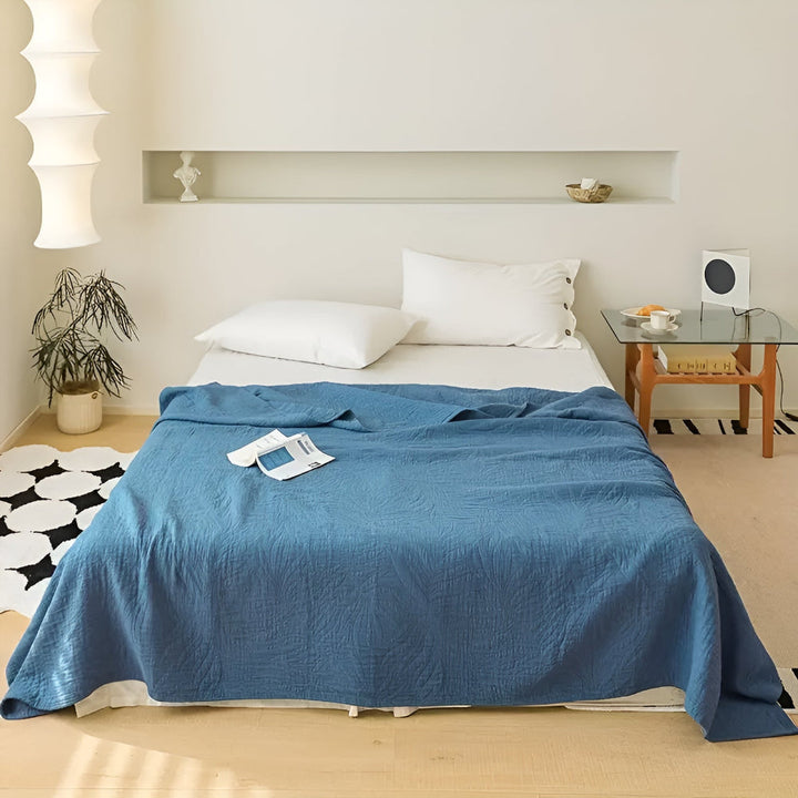 Lisslune | Soft Leaf Cotton Blanket