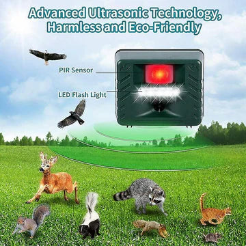 Lisslune | Woodpecker Ultrasonic Repeller for Effective Bird Control - Get Rid of Woodpeckers