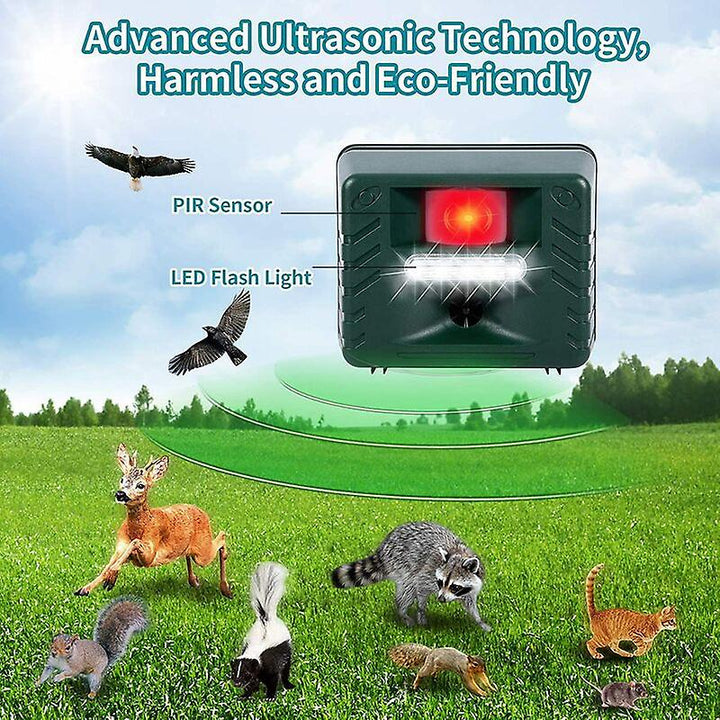Lisslune | Ultrasonic Woodpecker Repeller – Effective & Humane Bird Deterrent for Gardens & Homes