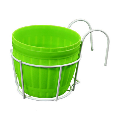 Lisslune | Practical plant pot holder with stable metal frame for balcony and terrace