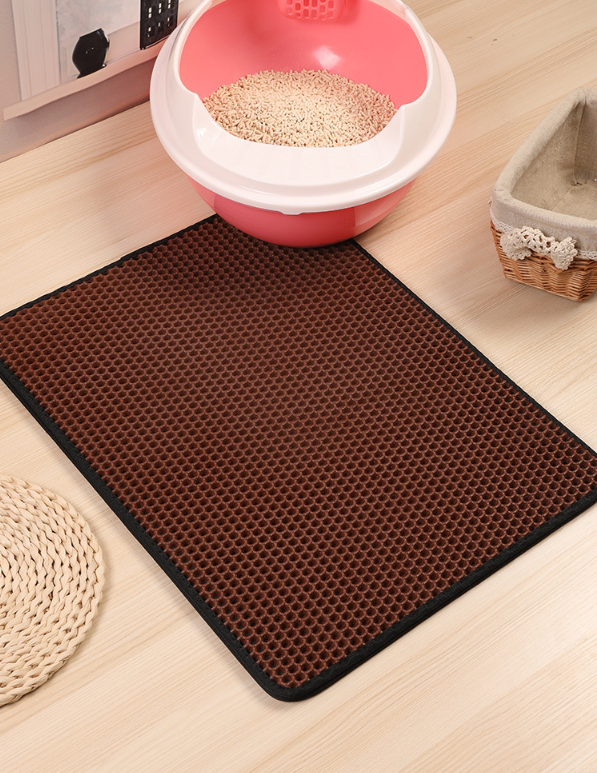 Lisslune | Cat Litter Mat with Double-Layer Trap and Non-Slip Base – PawGuard