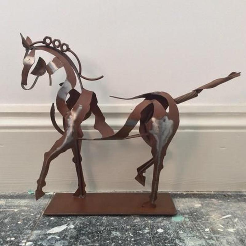 Lisslune | Handmade Adonis Metal Horse Sculpture