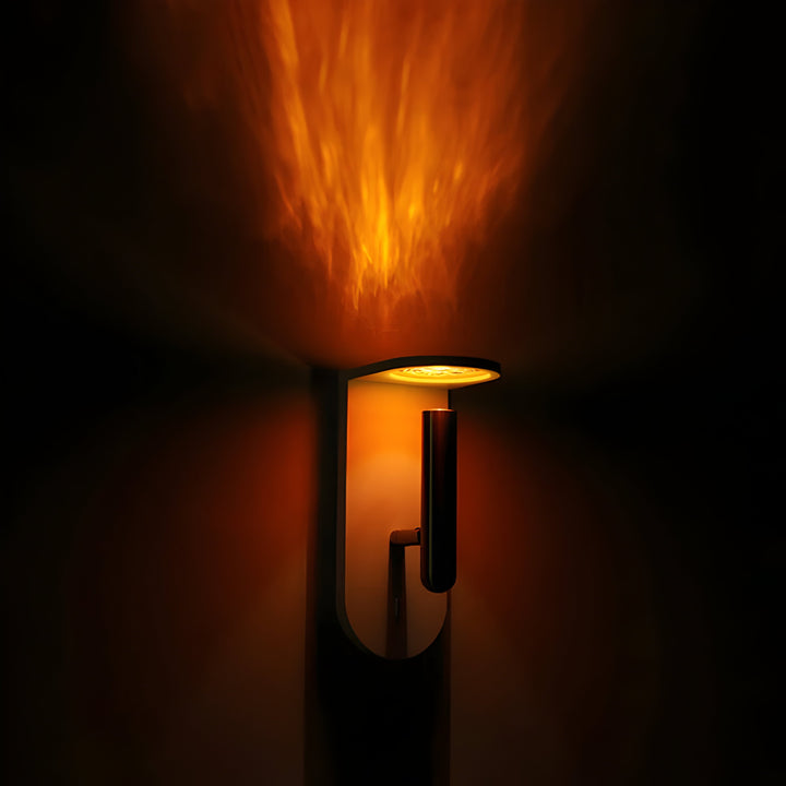 Lisslune | NordiFlame – Adjustable Nordic LED wall light with flame effect