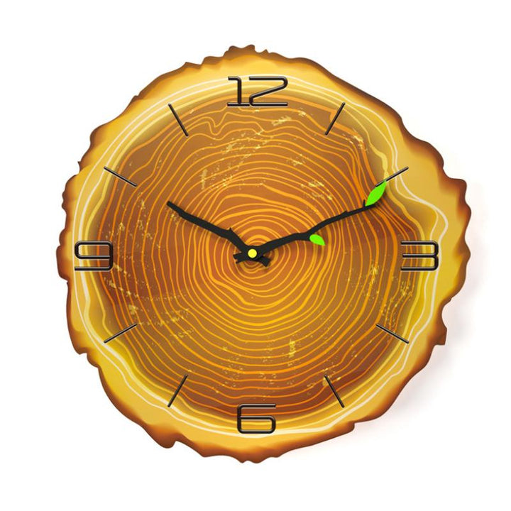 Lisslune | Wooden Annual Rings Wall Clock