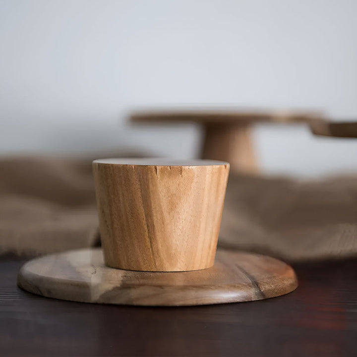 Lisslune | High Stand Wooden Cake Plate