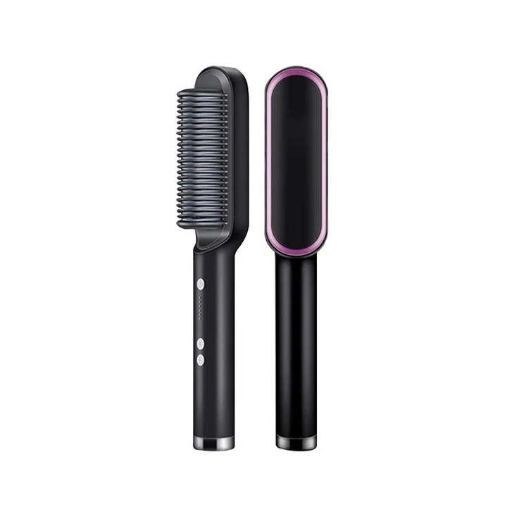 Lisslune | Heated Hair Straightening Brush with LED Display
