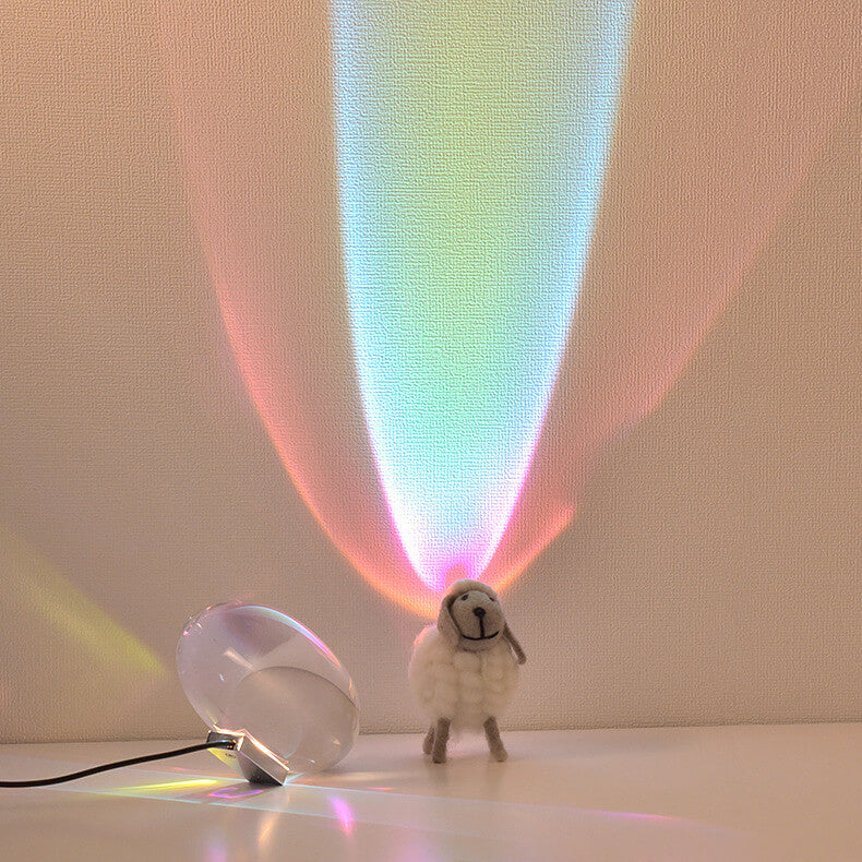 Lisslune | Creative Crystal Projection Angel Eyes LED Table Lamp