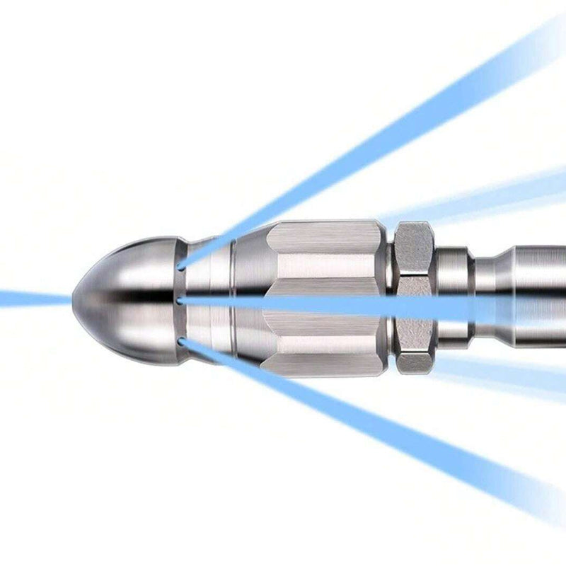 Lisslune | High-pressure nozzle made of stainless steel for unclogging drain pipes