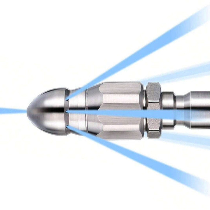 Lisslune | High-pressure nozzle made of stainless steel for unclogging drain pipes