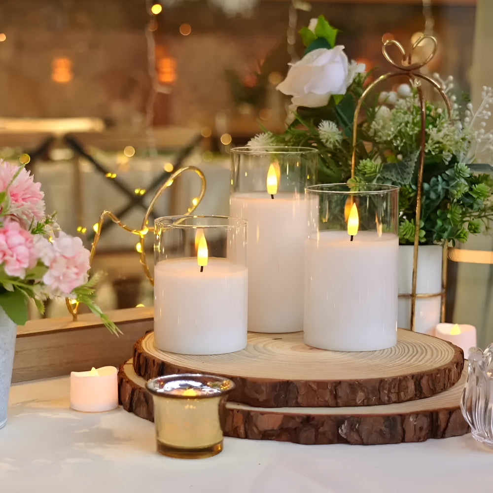 Lisslune | Ethereal 3D Flameless Candle | 3pcs Set