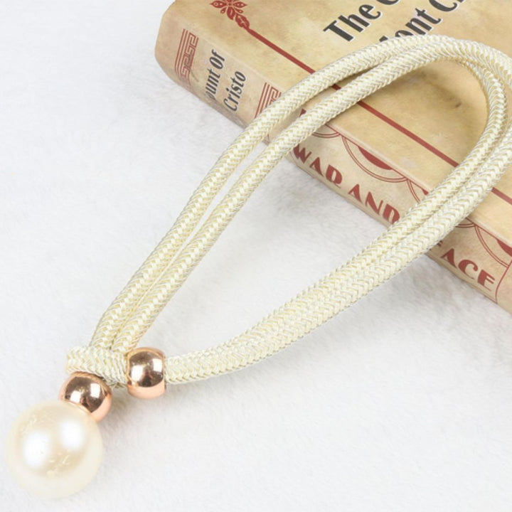 Lisslune | Lustrous Pearl Curtain Tie Back | 2 Pcs Set