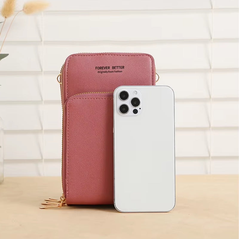 Lisslune | Leather Crossbody Phone Bag | Over-the-Shoulder Phone Bag