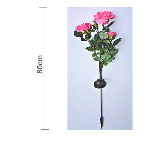 Lisslune | Solar-powered rose lights – garden stakes with solar panel for decorative lighting