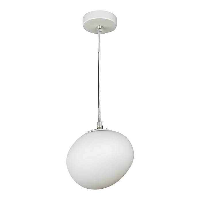 Lisslune | GloStone | Elegant Glass Pebble Pendant Light