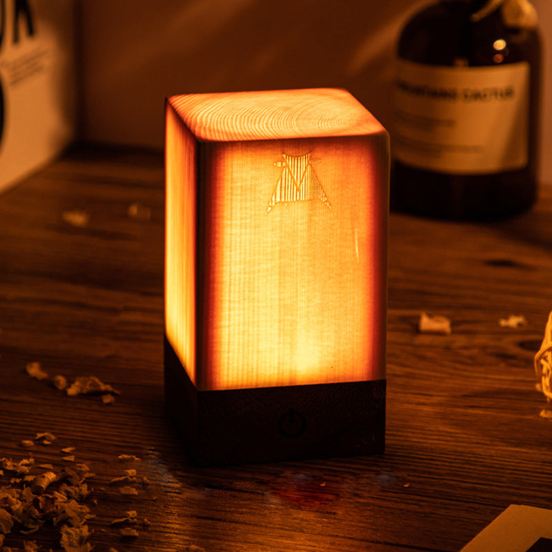 Lisslune | LumiWood – LED table lamp with battery and touch control