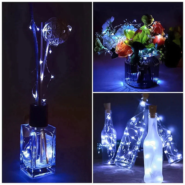 Lisslune | LED Wine Bottle Lights Cork Night Light DIY Decor Lift - Piece