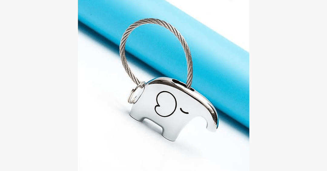 Lisslune | Elephant Love Keychain Set