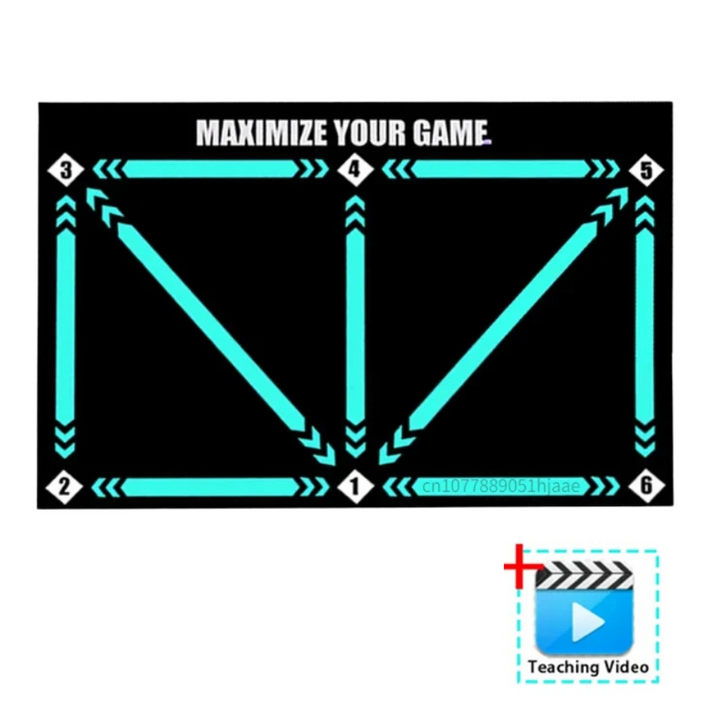 Lisslune | Football Pro Training Mat | Anti-Slip, 2x2m Size & Video Program for Skill Enhancement and Home Training