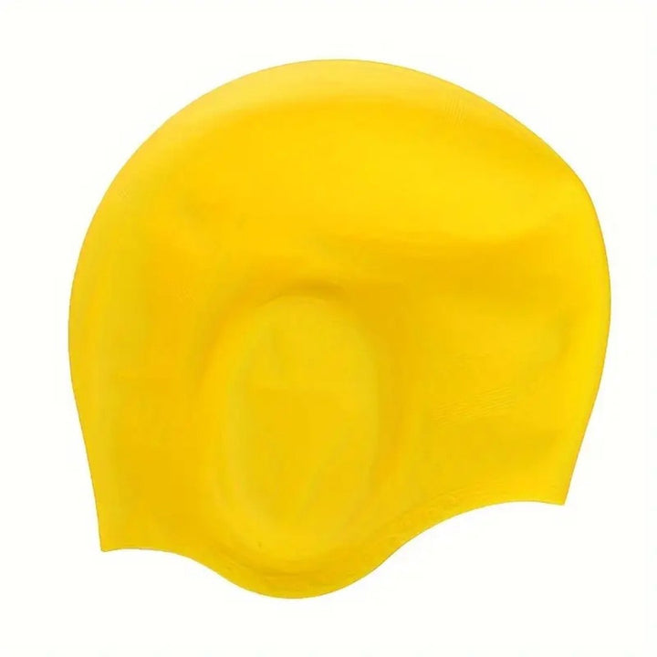 Lisslune | Silicone Swim Cap with Ear Protection for Long Hair