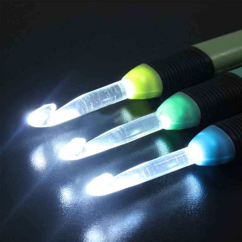 Lisslune | LED Light Crochet Hooks (9 Pieces)