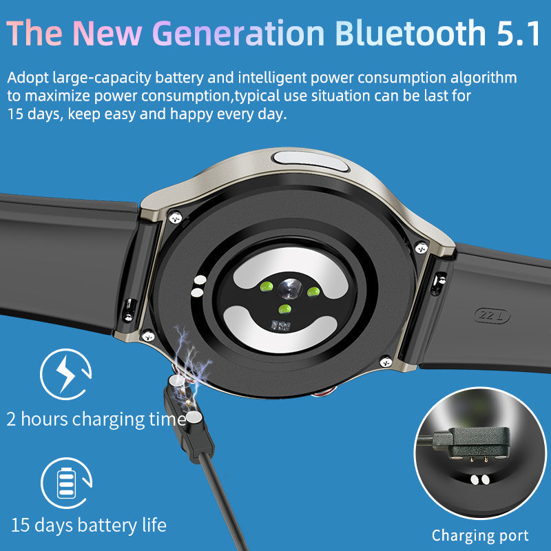 Lisslune | CFDA EKG Blood Oxygen Heart Rate Health Monitoring Smart Watch