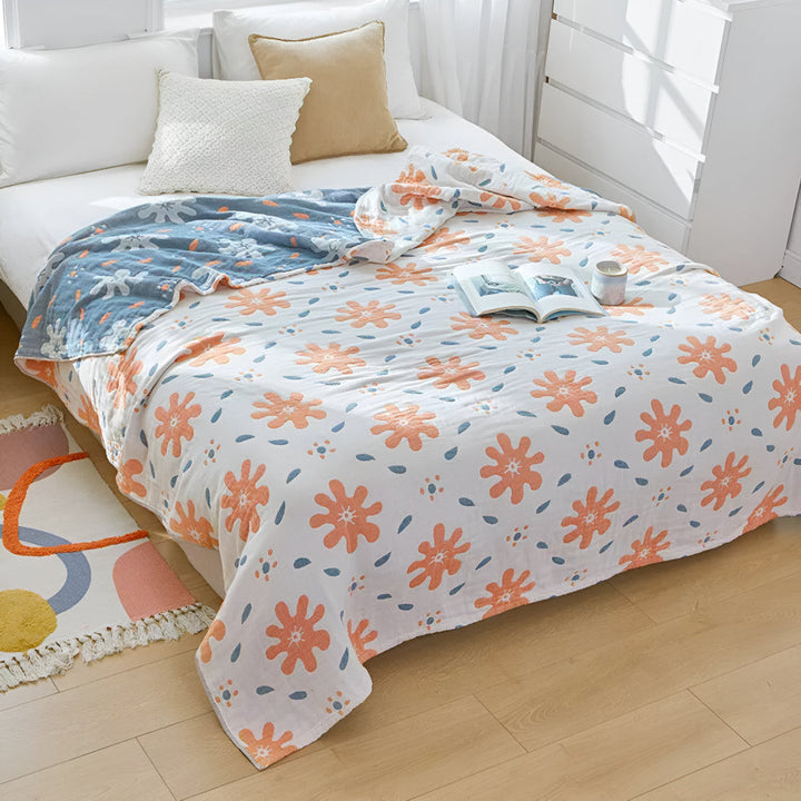Lisslune | Abstract Sunny Reversible Blanket
