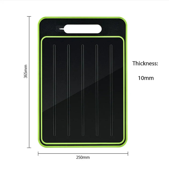 Lisslune | Double-sided cutting board with integrated defrosting plate