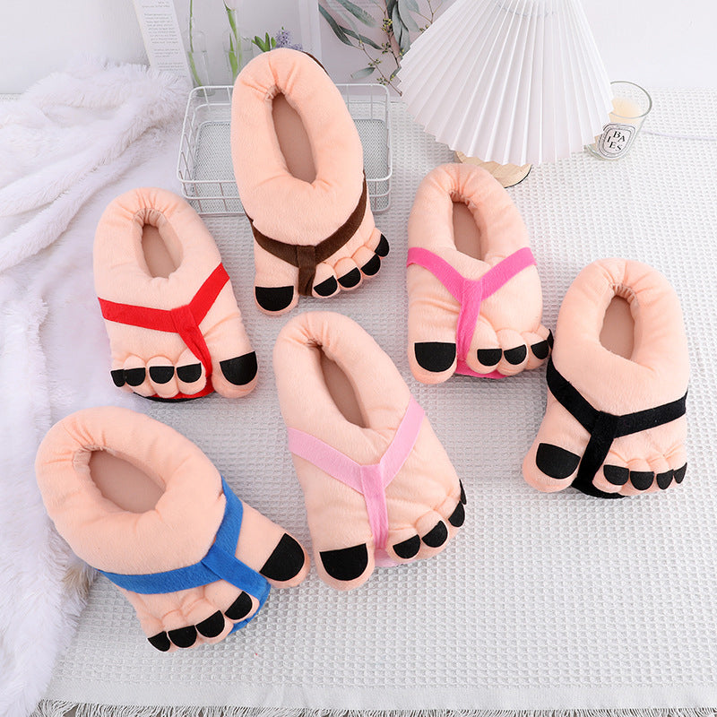 Lisslune | Funny Foot Plush Novelty Slippers