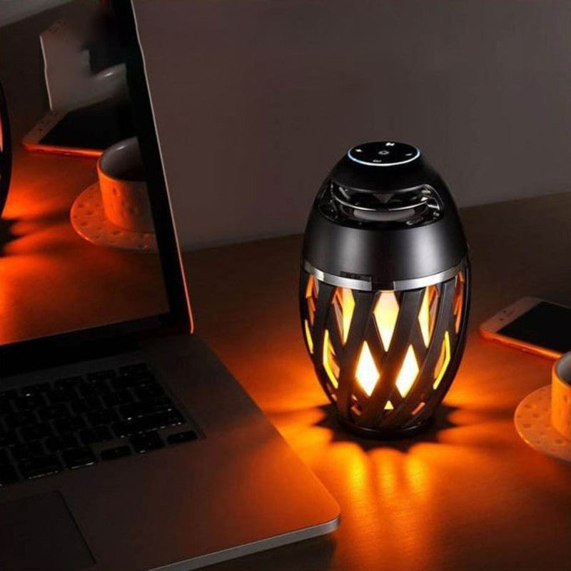 Lisslune | Rechargeable LED Flame Lamp Bluetooth Speaker, Best Gift for New Year, Valentine's Day, Wedding & More