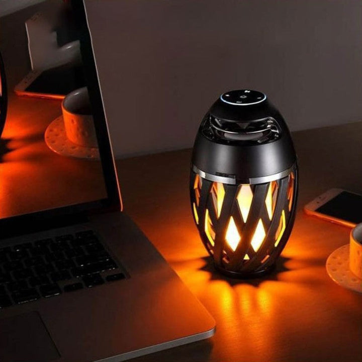 Lisslune | Rechargeable LED Flame Lamp Bluetooth Speaker, Best Gift for New Year, Valentine's Day, Wedding & More