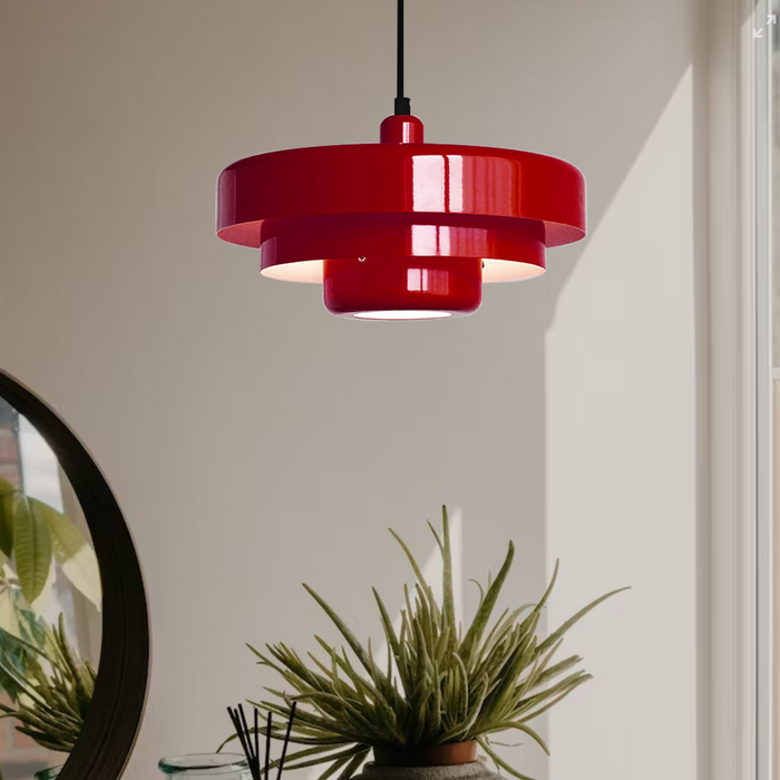 Lisslune | LED Italian-Style Pendant Light Fixture - Vintage Hanging Lamp for Kitchen & Dining Room Lighting
