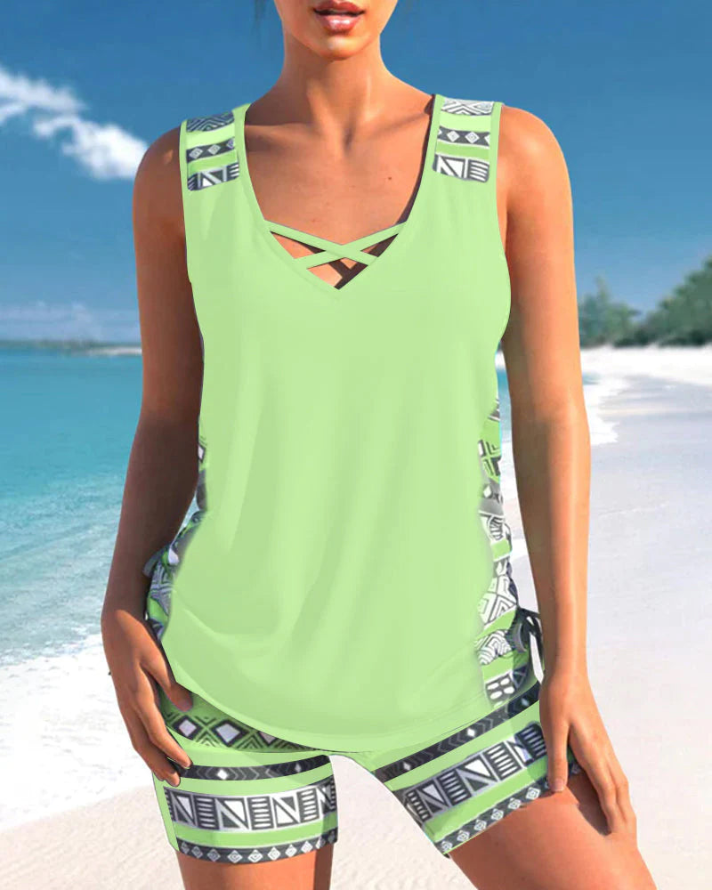 Lisslune | Print Tankini Set