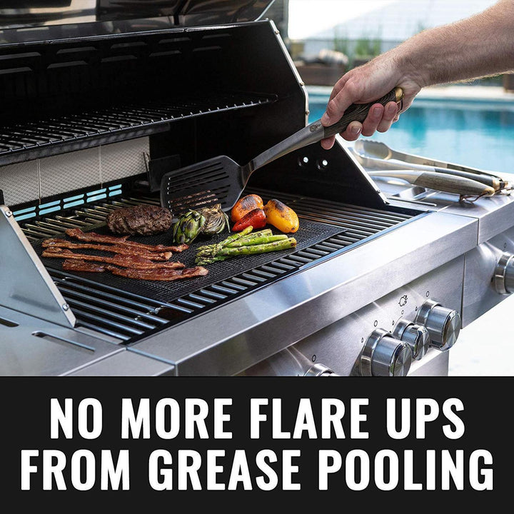 Lisslune | Reusable non-stick PTFE fiberglass grill mat