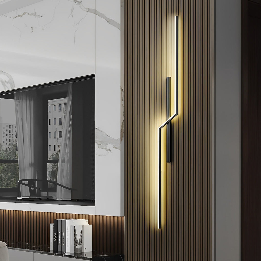 Lisslune | Lines Creative LED Modern Minimalist Wall Lamp Decorative Wall Lights Lighting