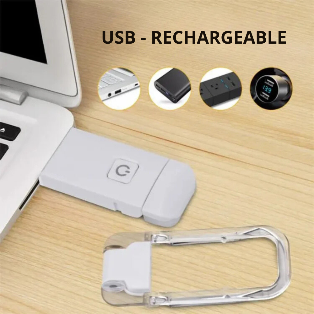 Lisslune | Book Reading Lights - Adjustable LED Clip-on Rechargeable Book Light, USB Powered for Reading in Bed, Best for Bookworms and Kids