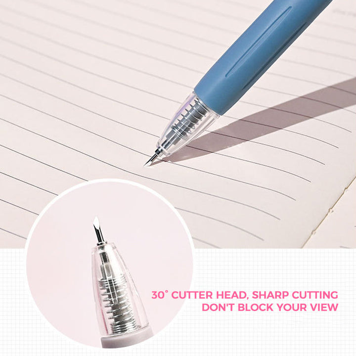Lisslune | Morandi Cartoon Pattern Student Universal Knife Pen