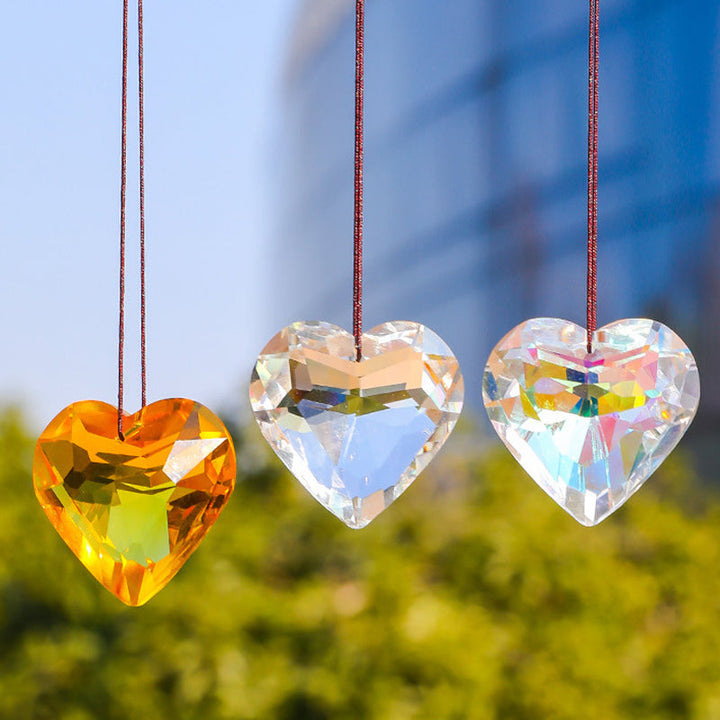 Lisslune | Hanging Heart Sun Catcher Prism Crafts