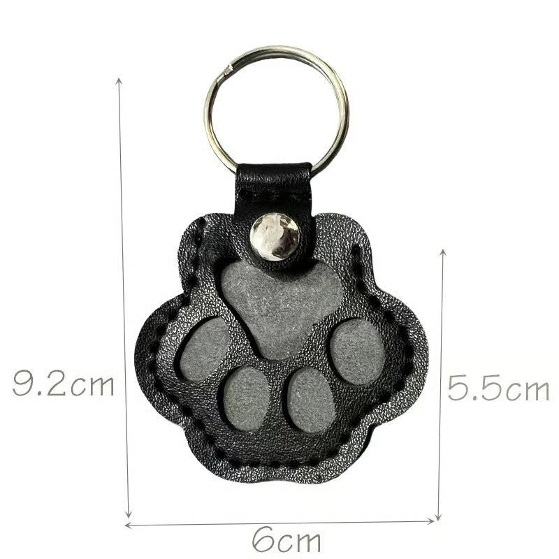 Lisslune | PawMemorie Keychain – Memorial Pendant with Paw Print and Inner Compartment
