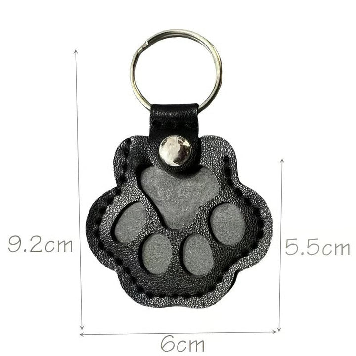 Lisslune | PawMemorie Keychain – Memorial Pendant with Paw Print and Inner Compartment