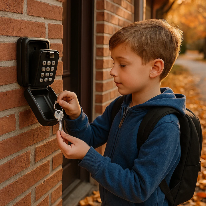 Lisslune | KeyGuard Outdoor Safe – Weatherproof Wall-Mounted Key Box