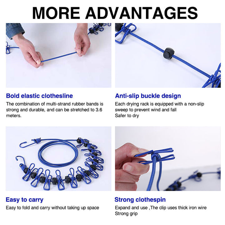 Lisslune | Portable elastic travel dress rack