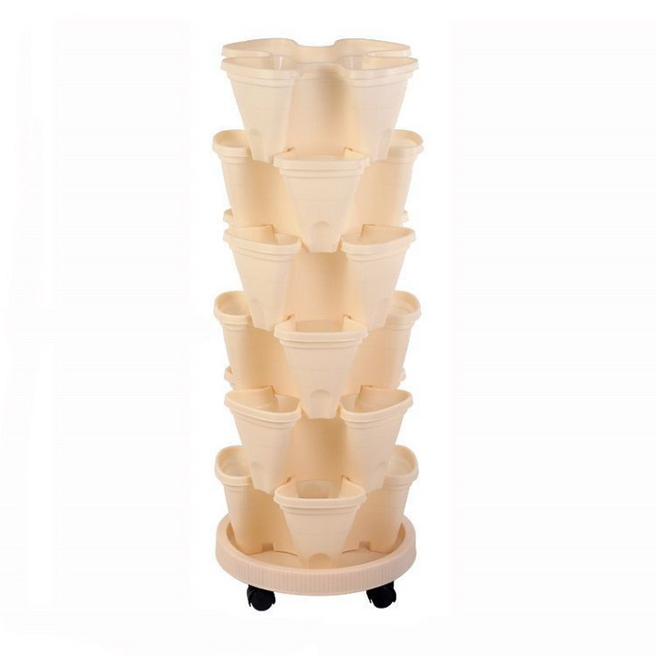 Lisslune | 6-Layer Vertical Plant Tower – Three-dimensional Flowering System for the Garden