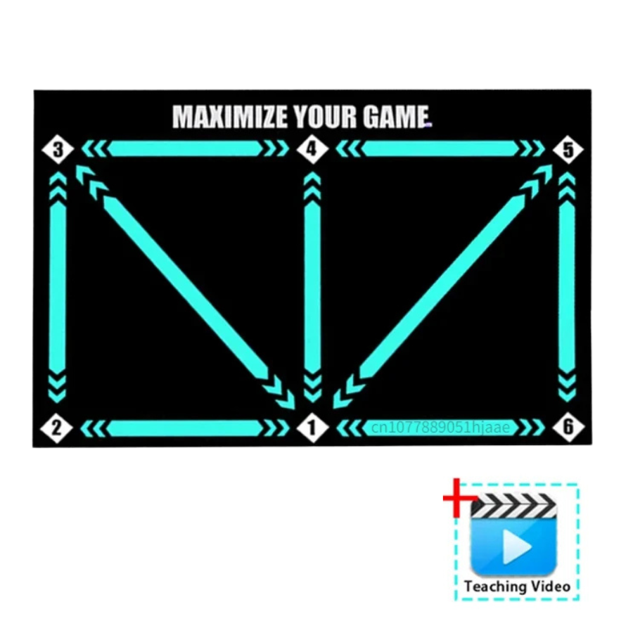 Lisslune | Football Pro Training Mat | Anti-Slip, 2x2m Space & Video Program for Skill Enhancement and Home Training
