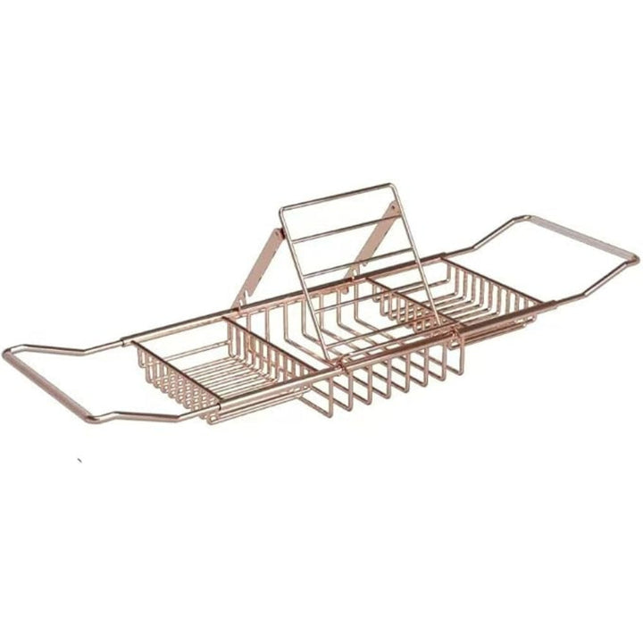 Lisslune | Adjustable Stainless Steel Bathtub Caddy Tray