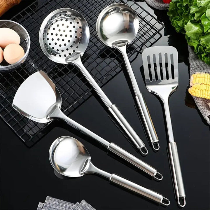 Lisslune | Premium Stainless Steel Cooking Utensils | 5pcs Set