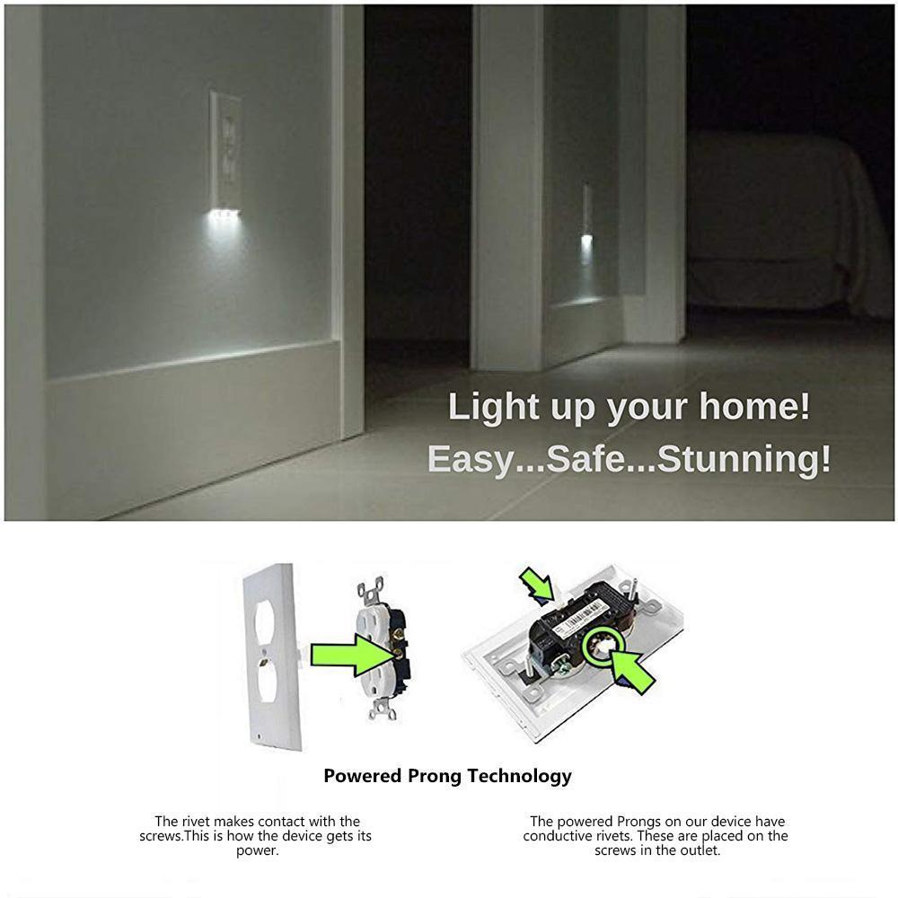 Lisslune | Outlet wall plate with LED night lights