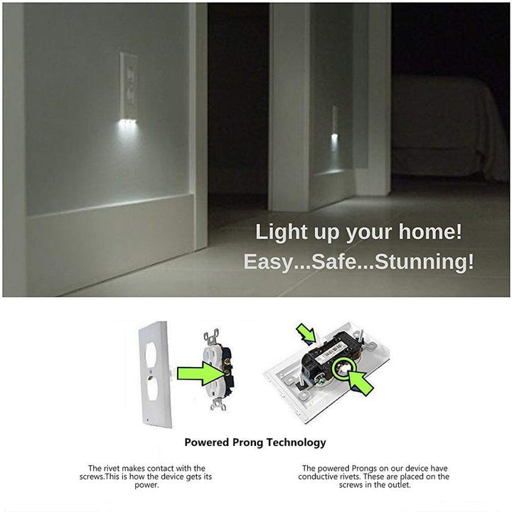 Lisslune | Outlet wall plate with LED night lights