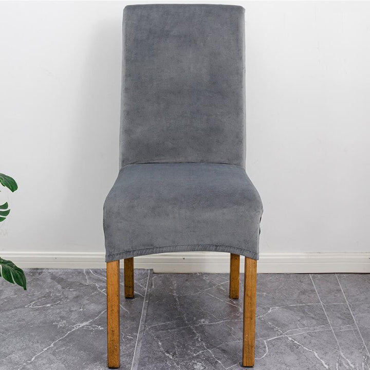 Lisslune | Stretch Velvet XL Size Dining Chair Covers x4 | Soft. Stretchable & Non-Slip for Home Dining Room Decoration