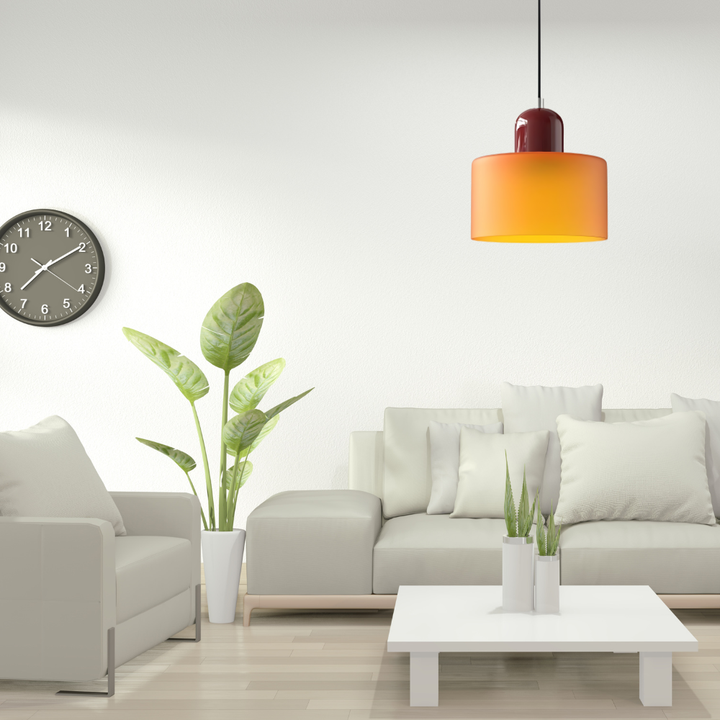 Lisslune | Glass Cylinder Pendant Light